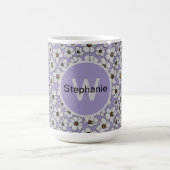 Boho-Wildblumen auf Lavendel  Kaffeetasse (Mittel)