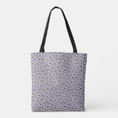 Boho-Wildblumen auf Lavendel Tasche (Rückseite)