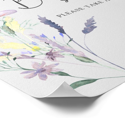 Boho Wildblumen - Babys sind süß Poster (Ecke)