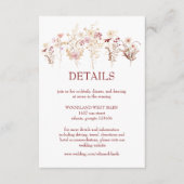 Boho Wildblumen Begleitkarte (Vorderseite)