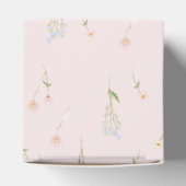 Boho-Wildblumen-Blumenmädchen-Taufe Geschenkschachtel (Oben)