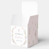 Boho-Wildblumen-Blumenmädchen-Taufe Geschenkschachtel (Geöffnet)