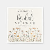 Boho-Wildblumen-Braut- Dusche Serviette (Vorderseite)