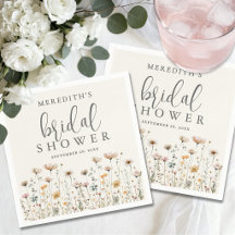 Boho-Wildblumen-Braut- Dusche