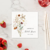 Boho-Wildblumen-Brautjunggesellinnenabschied Serviette (Beispiel)