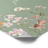 Boho Wildblumen Brautparty Cards Geschenke Poster (Ecke)