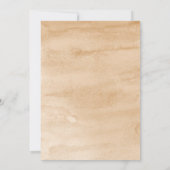 Boho Wildblumen Brautparty Einladung (Rückseite)