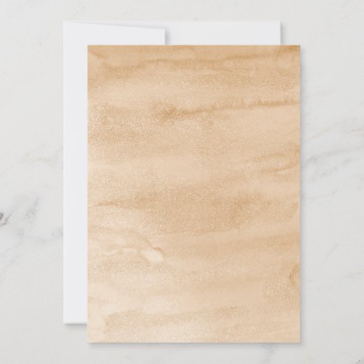 Boho Wildblumen Brautparty Einladung (Rückseite)