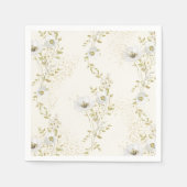 Boho Wildblumen Brautparty Serviette (Vorderseite)