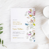 Boho Wildblumen Bridal Dusche Einladung