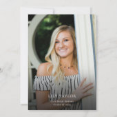 Boho Wildblumen Butterflies 2025 Foto Abschluss Einladung (Rückseite)