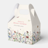 Boho Wildblumen Butterflies Geschenkschachtel (Rückseite)