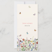 Boho Wildblumen & Butterflies Hochzeiten (Rückseite)