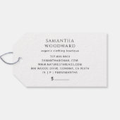 Boho Wildblumen Closing Price Hang Tag Geschenkanhänger (Rückseite Horizontal)