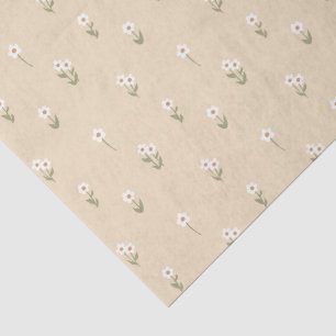 Boho Wildblumen Ditsy Floral Cottagecore Neutral Seidenpapier