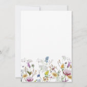 Boho Wildblumen Einladung Hochzeit (Rückseite)