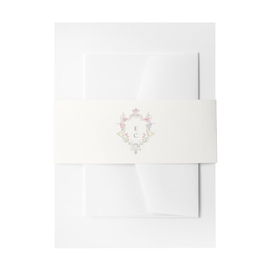 Boho-Wildblumen Elegante Hochzeit Einladungsbanderole (Vorderseite Beispiel)