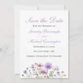 Boho Wildblumen Floral Save the Date Hochzeit Einladung (Vorderseite)