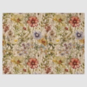 BOHO WILDBLUMEN FLORALDEKOUPAGE SEIDENPAPIER (Vorderseite)