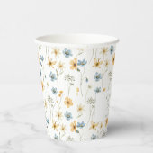 Boho Wildblumen Frühjahr personalisierte Babydusch Pappbecher (Rechts)