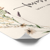 Boho-Wildblumen-Geschenke Poster (Ecke)