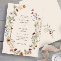Boho-Wildblumen-Hochzeit