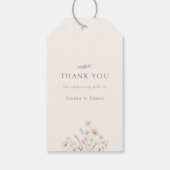 Boho-Wildblumen-Hochzeitsgunst-Geschenk-Dankeschön Geschenkanhänger (Rückseite)