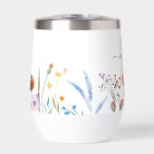 Boho Wildblumen Individuelle Name Monogram (Vorderseite)