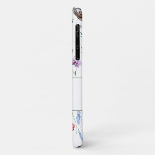 Boho Wildblumen Individuelle Name Monogram Case-Mate iPhone Hülle (Hinten/Links)