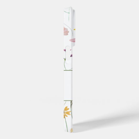 Boho Wildblumen Individuelle Name Monogram Case-Mate iPhone Hülle (Rückseite / Rechts)