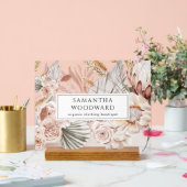 Boho Wildblumen Kleidung Branding-Zeichen Acrylschild (Hochzeit)