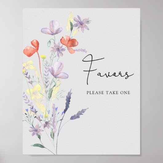 Boho Wildblumen - Lieblings-Poster Poster (Vorne)