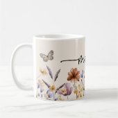 Boho Wildblumen Mama Kaffeetasse (Links)