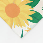 Boho Wildblumen Meadow Floral Design Fleecedecke (Ecke)