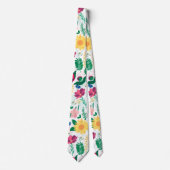 Boho Wildblumen Meadow Floral Design Krawatte (Vorderseite)