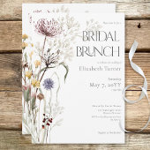 Boho Wildblumen Modernes Brunch der Blumenbridal Einladung