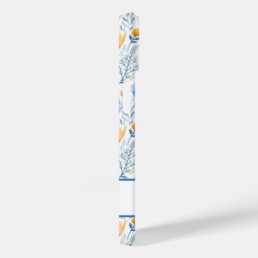 Boho-Wildblumen Monogramm Case-Mate iPhone Hülle (Rückseite / Rechts)