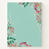 Boho Wildblumen - Name Notizblock (Rückseite)