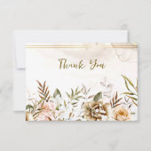 Boho Wildblumen Orthodox Christliche Beerdigung Dankeskarte (Vorderseite)