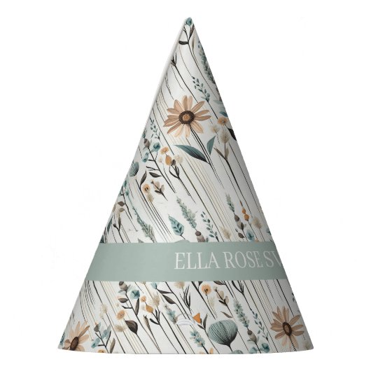 Boho Wildblumen Partyhütchen (Links)