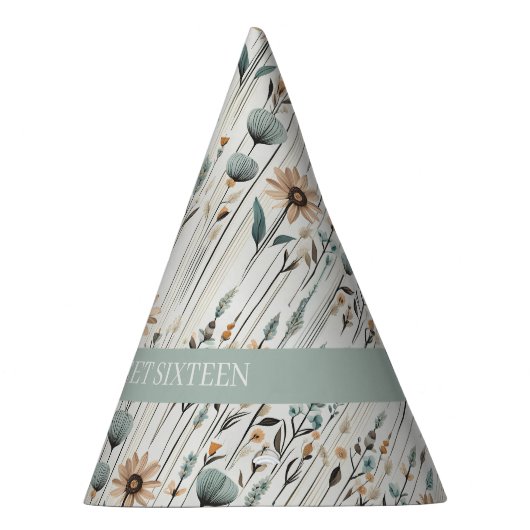 Boho Wildblumen Partyhütchen (Rechts)