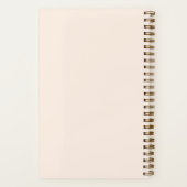 Boho Wildblumen Personalisiert Scripting Journal Notizblock (Rückseite)