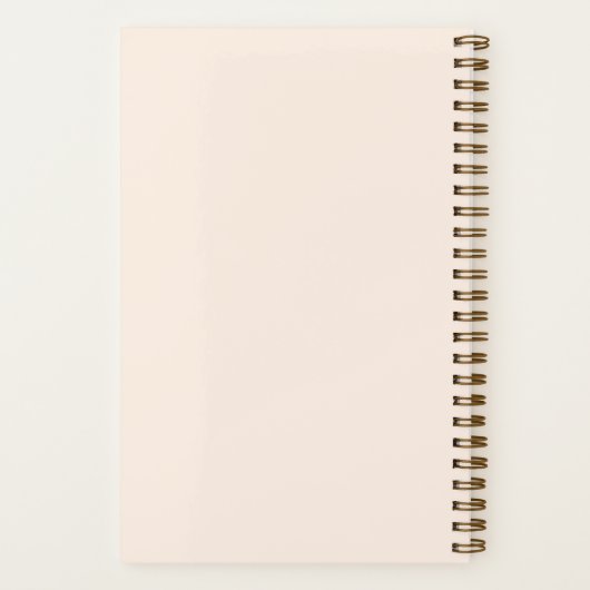 Boho Wildblumen Personalisiert Scripting Journal Notizblock (Rückseite)