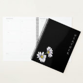 Boho-Wildblumen-Personalisiertes-schwarzes-Geschen Planer (Anzeige)