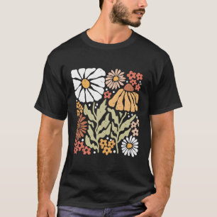 Boho Wildblumen Pflanze Gartenarbeit Blume Natur T-Shirt