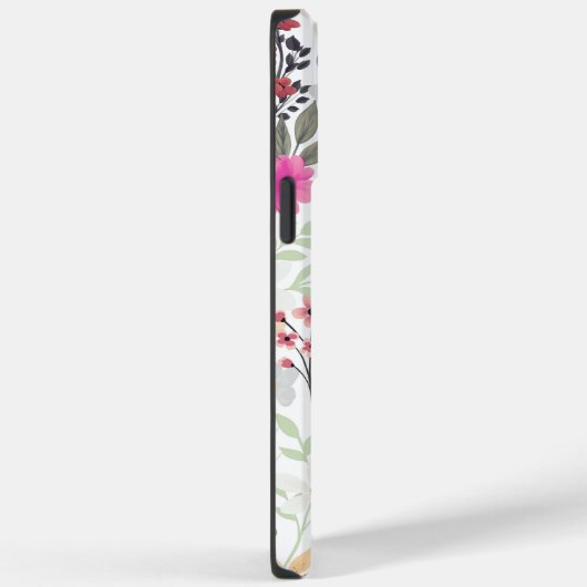 Boho Wildblumen Pink Floral Case-Mate iPhone Hülle (Rückseite / Rechts)
