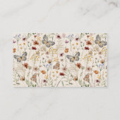 Boho Wildblumen Ratgeber Graduate Begleitkarte (Rückseite)