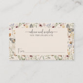 Boho Wildblumen Ratgeber Graduate Begleitkarte (Vorderseite)