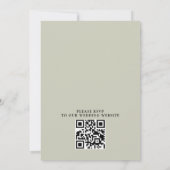 Boho-Wildblumen-Rustikale-Budget-QR-Code-Hochzeit Einladung (Rückseite)