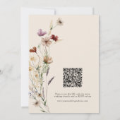 Boho Wildblumen Save The Date (Rückseite)